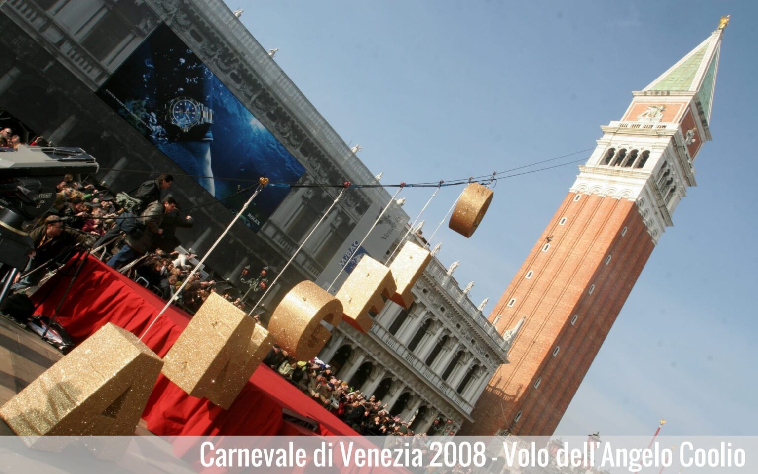 Il rapper Coolio - Volo dell'Angelo a Venezia 2008