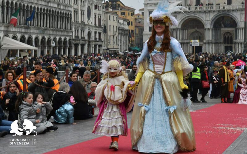 Donna in Maschera, Carnevale di Venezia Stock Photo